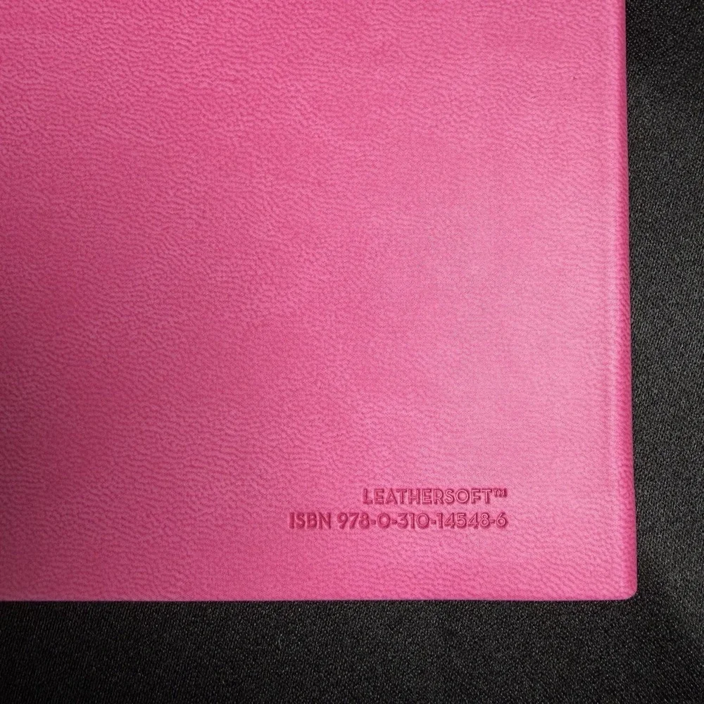 New NIV Pink Faith Over Fear Devotional Journal Leathersoft Guided Writing